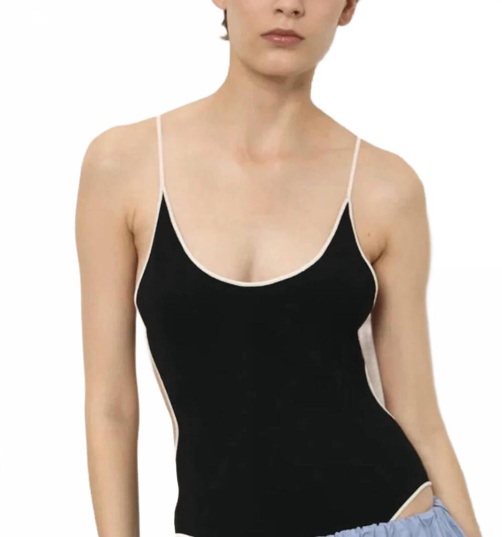 NEW PARIS GEORGIA nya bodysuit in black cream